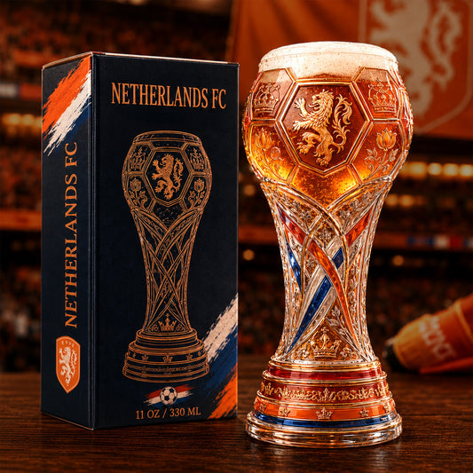 Premium NED Soccer Trophy Beer Glass TNSM