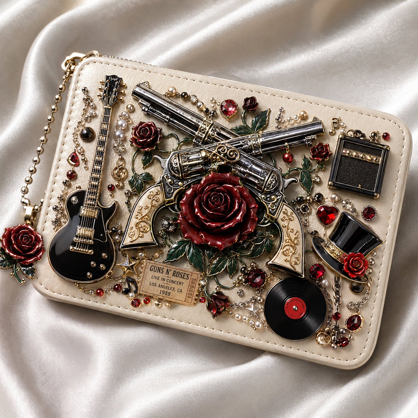 Premium GNR Handmade 3D Collage Wallet HTTT