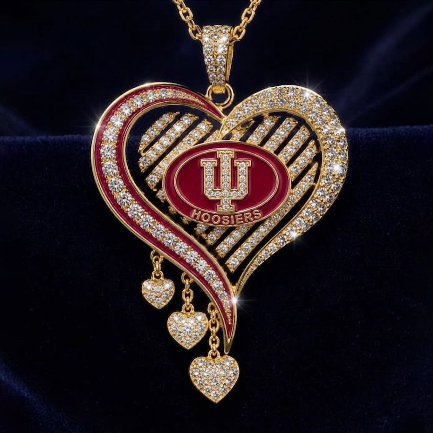 IDH Solid Gold Chain with Diamond Pendant TTTT