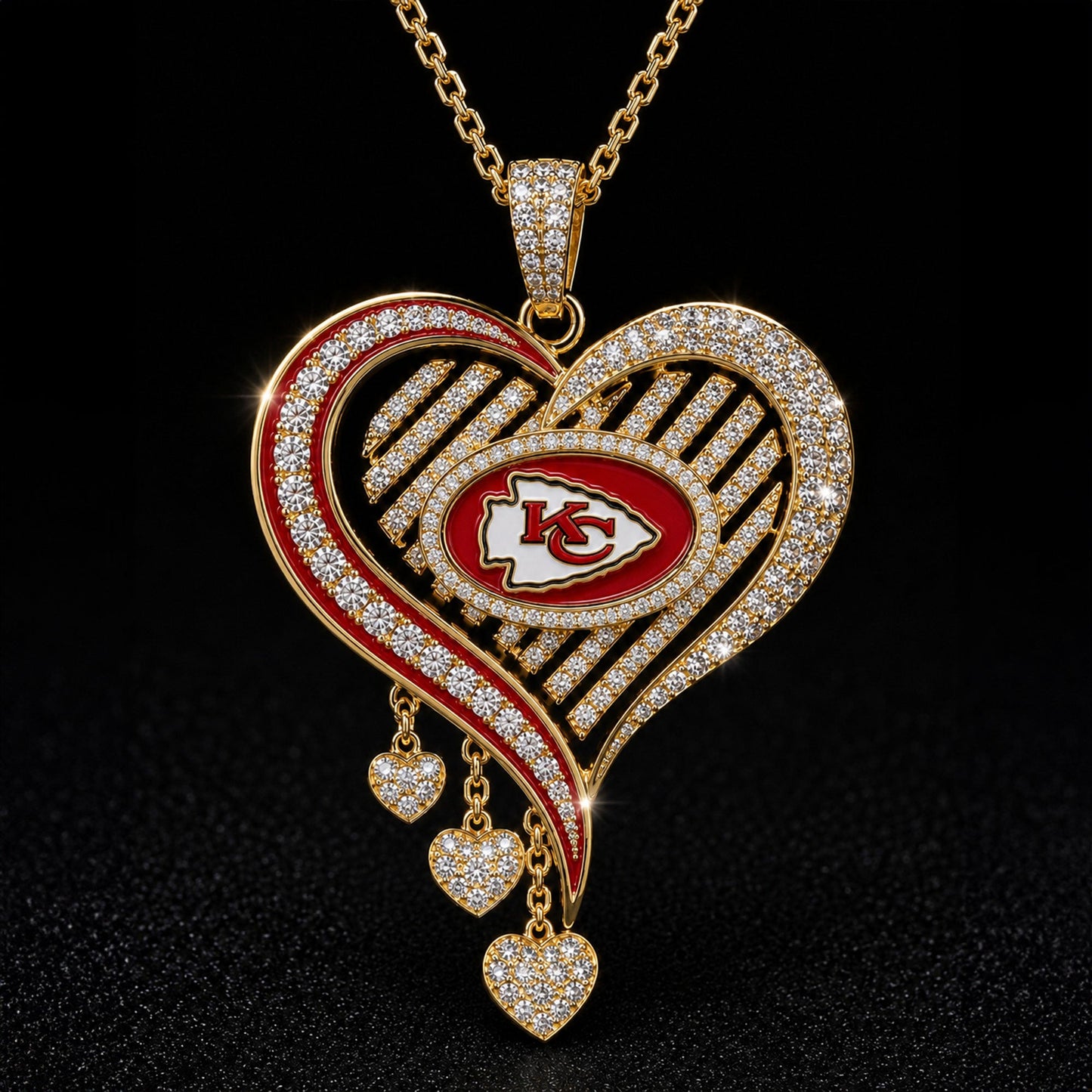 KCC Solid Gold Chain with Diamond Pendant TMH