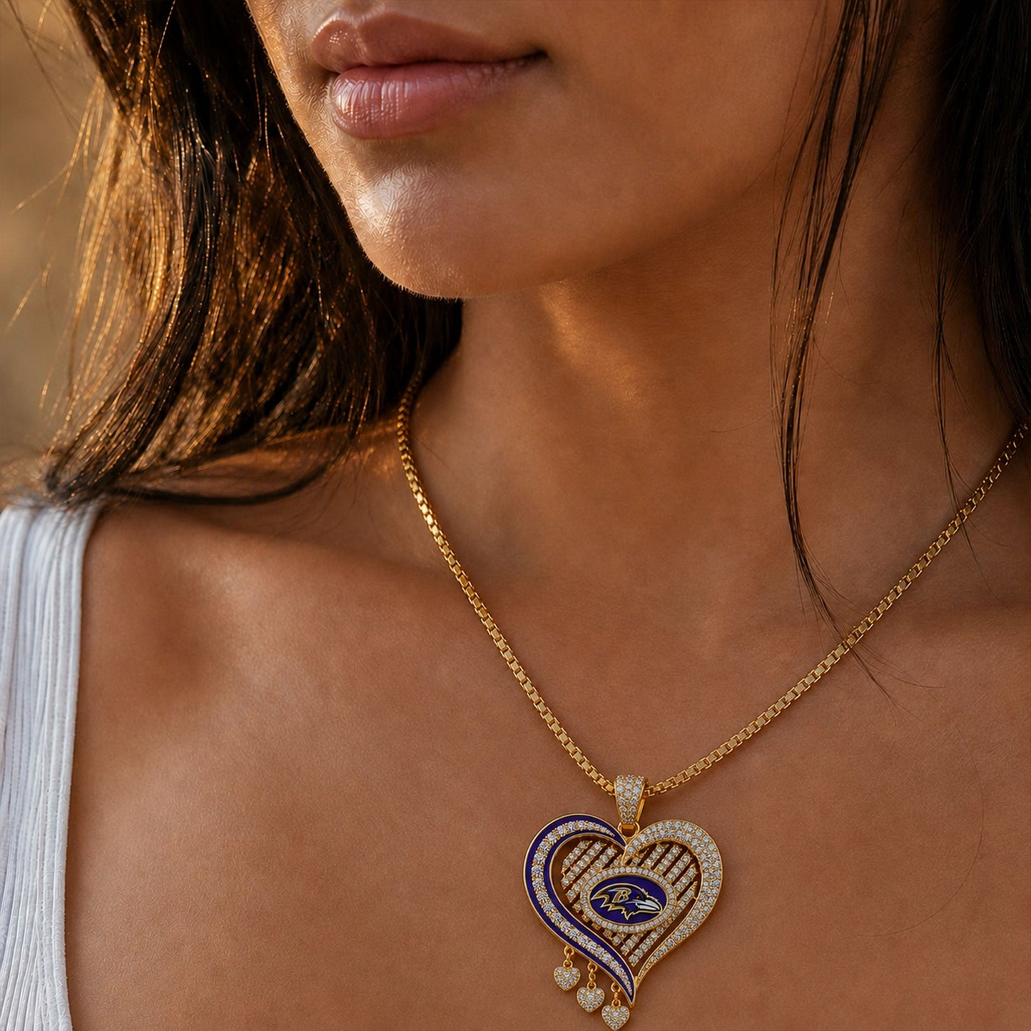 BTR Solid Gold Chain with Diamond Pendant TMH