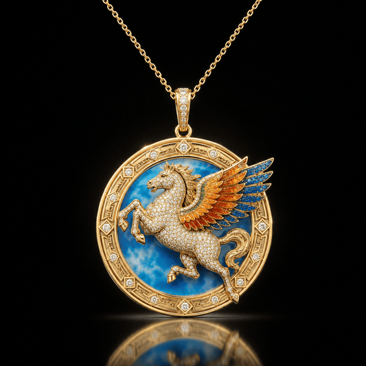 STMB Solid Gold Chain with Diamond Pendant BMD