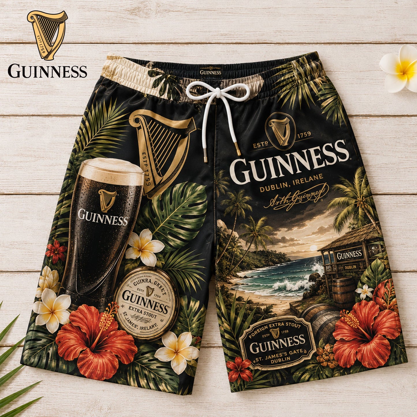 Premium GNSB Hawaiian Shorts TNSM