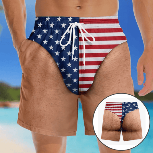 Premium Patriotic Men Swim Trunks TNSM