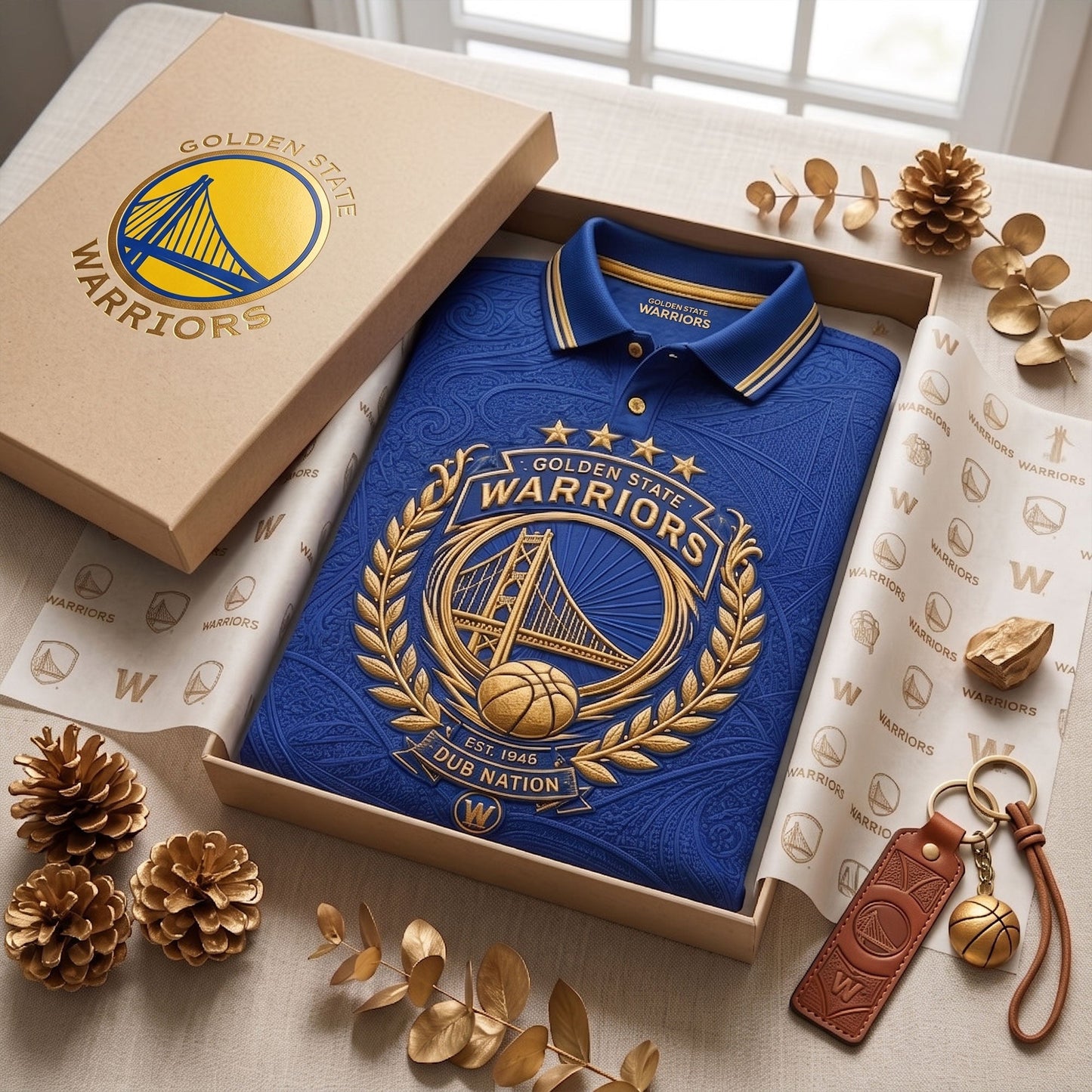 PREMIUM GSW EMBOSS POLO SHIRT DBD