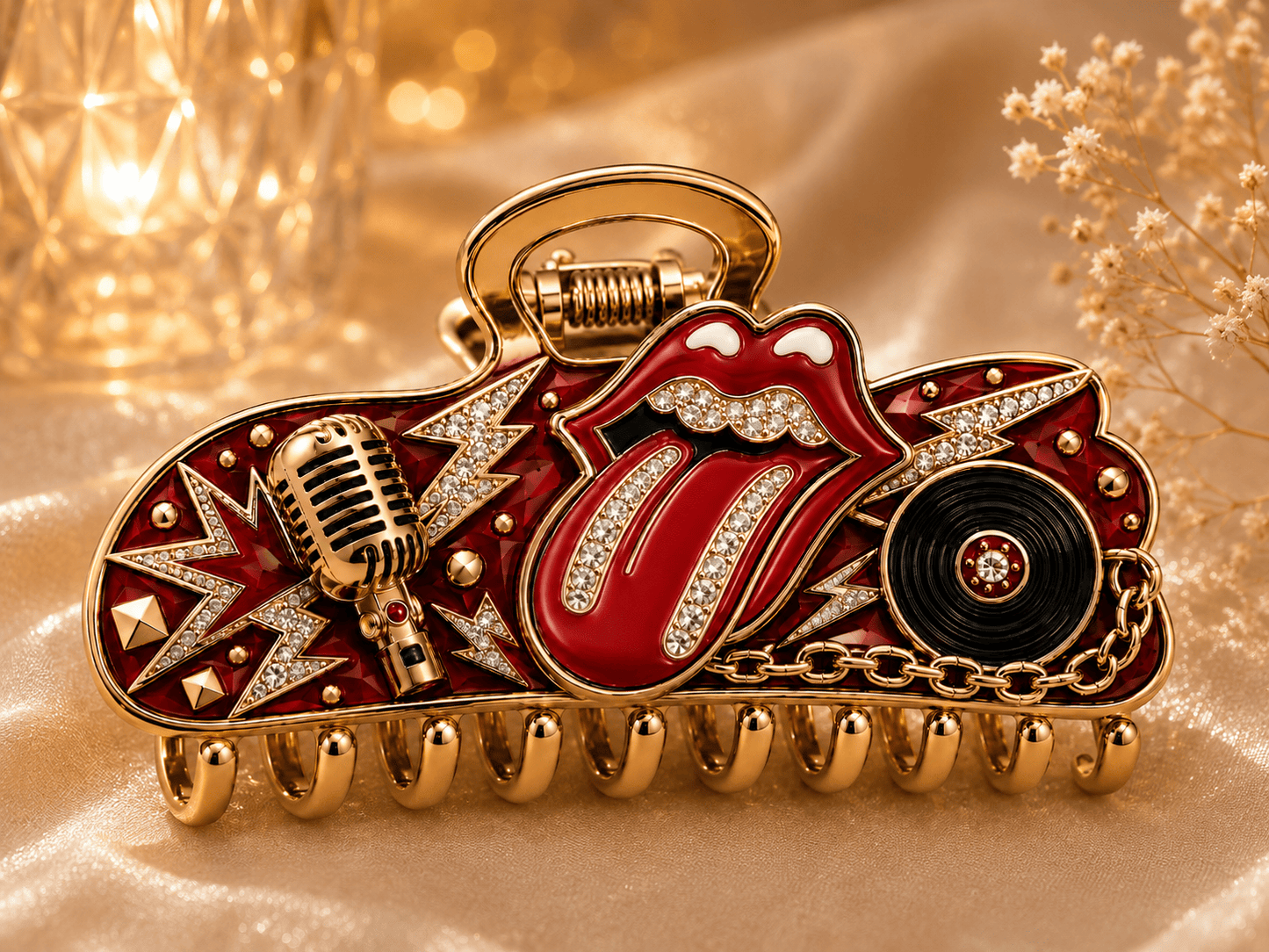 RLST Elegant Gold Hair Clip For Women TMH