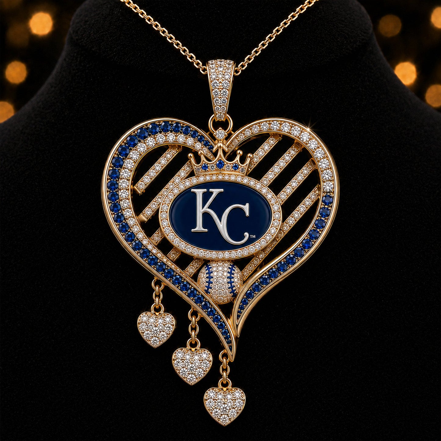 KCR Solid Gold Chain with Diamond Pendant BMD