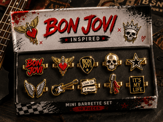 BJV Elegant Gold Mini Barrettes for Women TMH