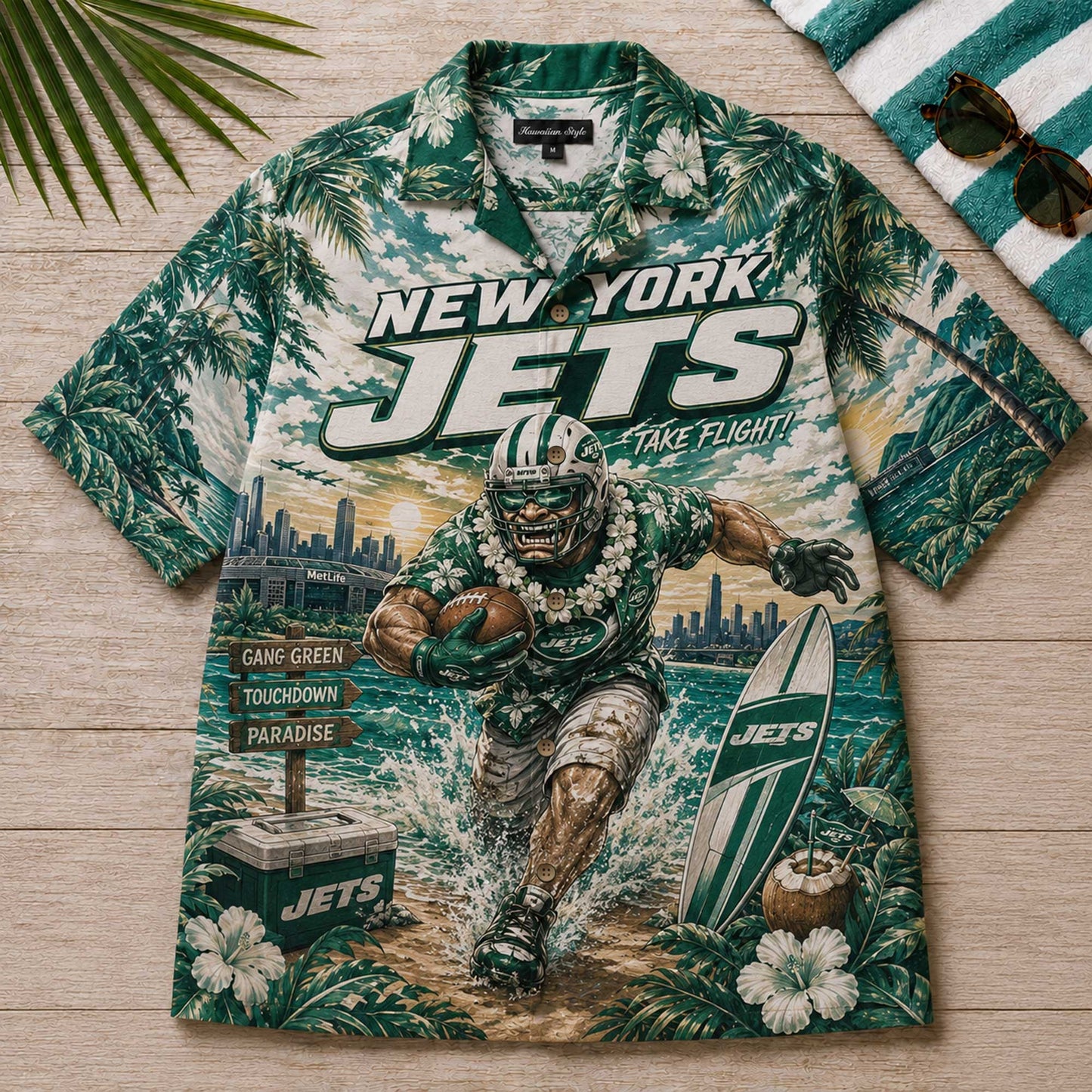 Premium NYJ Hawaiian Shirt TNSM