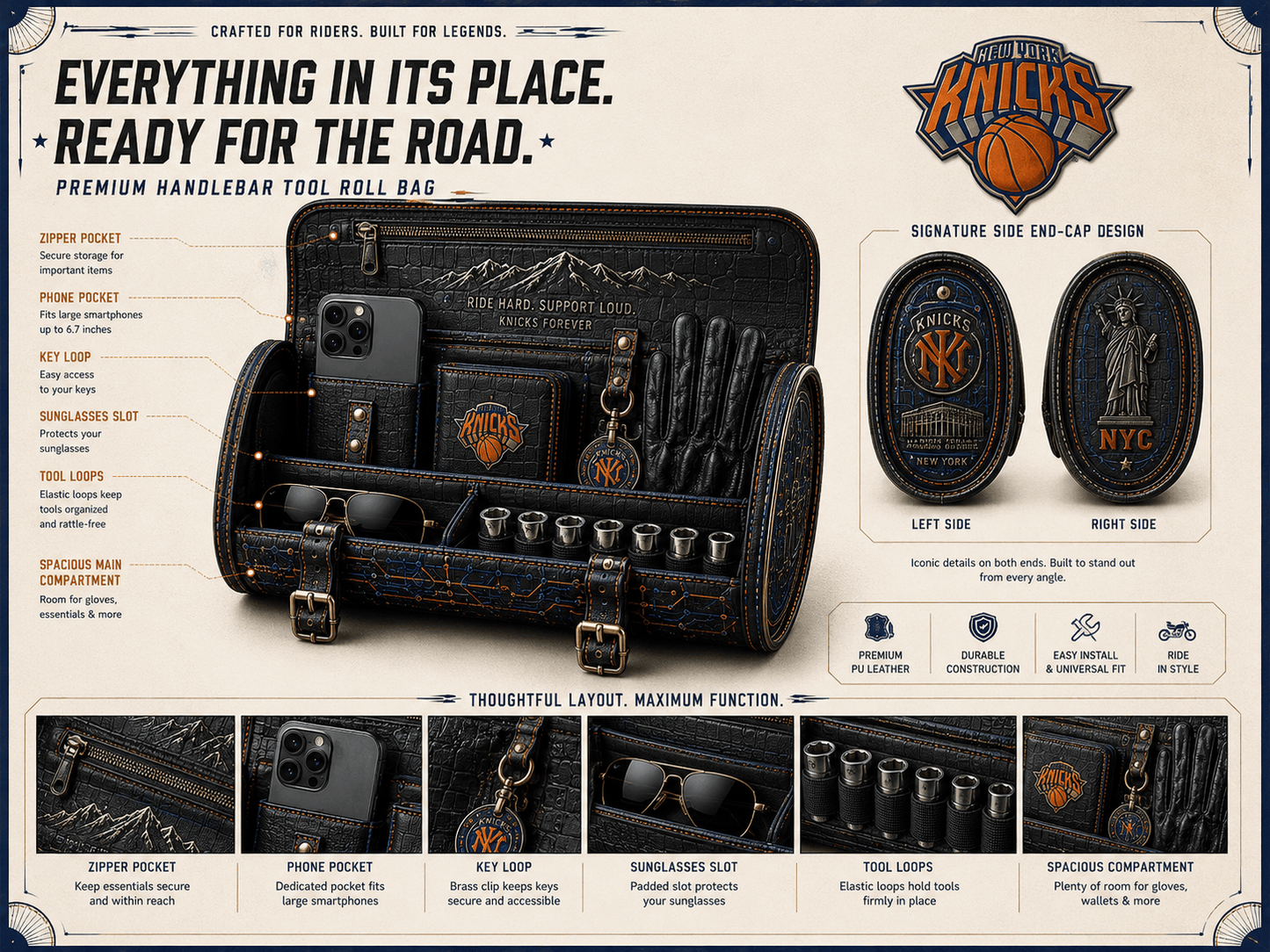 NYK Premium Vintage Motorcycle Bag NTNA